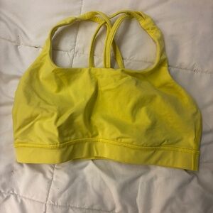 Yellow Lululemon Energy Bra— size 6